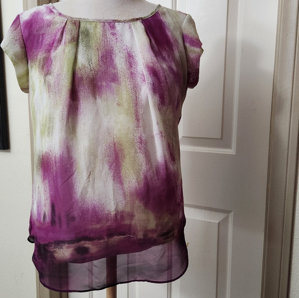 Milano medium Petite lined blouse pleated front